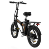 Hitway BK11 Fatbike 20 x 4.0 – Elektrische Vouwfiets – 250W motor- 25km/h - Zwart Oranje AE-trading