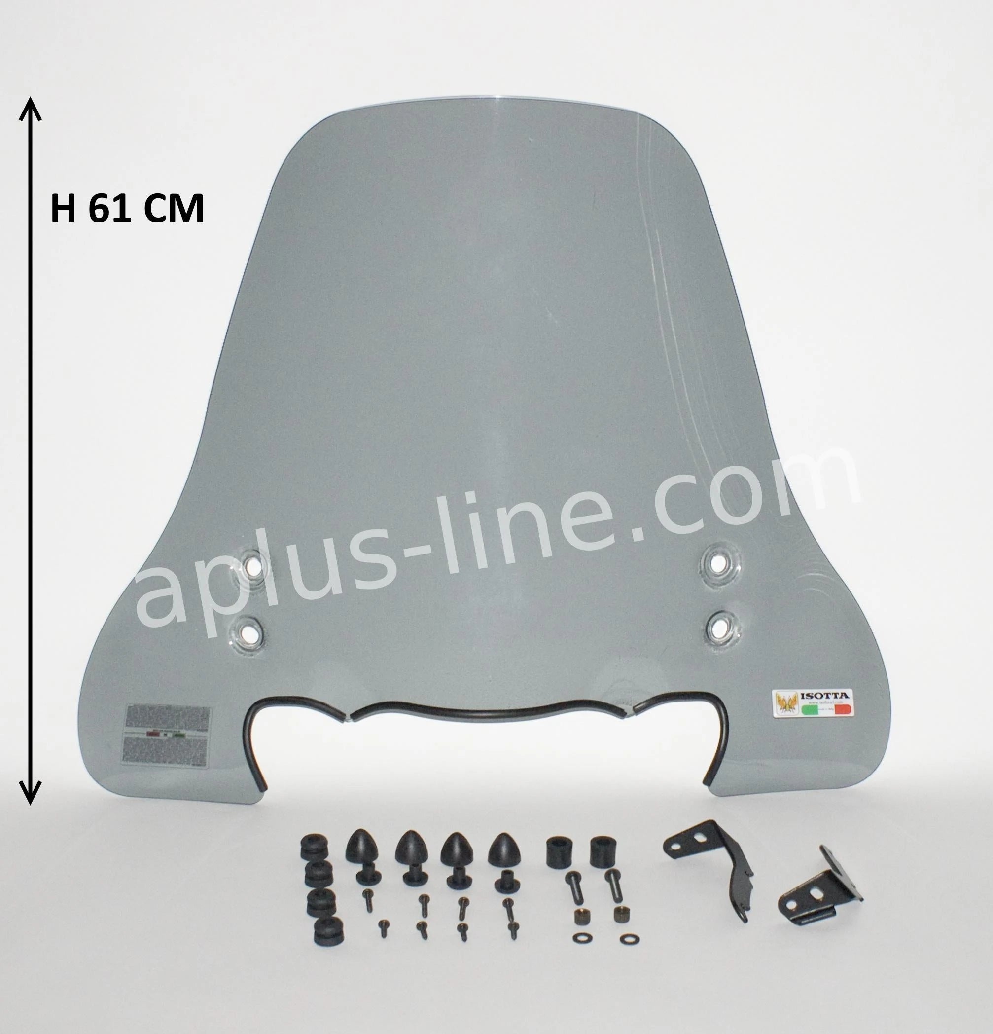 Windscherm Isotta Btc F35 /Gts Sirocco/ Peugeot V Clic Smoke - AE-trading
