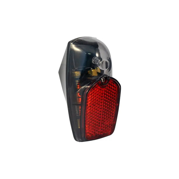 Union LED achterlicht. spatwaterdicht, RVS, smoke glas. incl batterijen (werkplaatsverpakking). - AE-trading