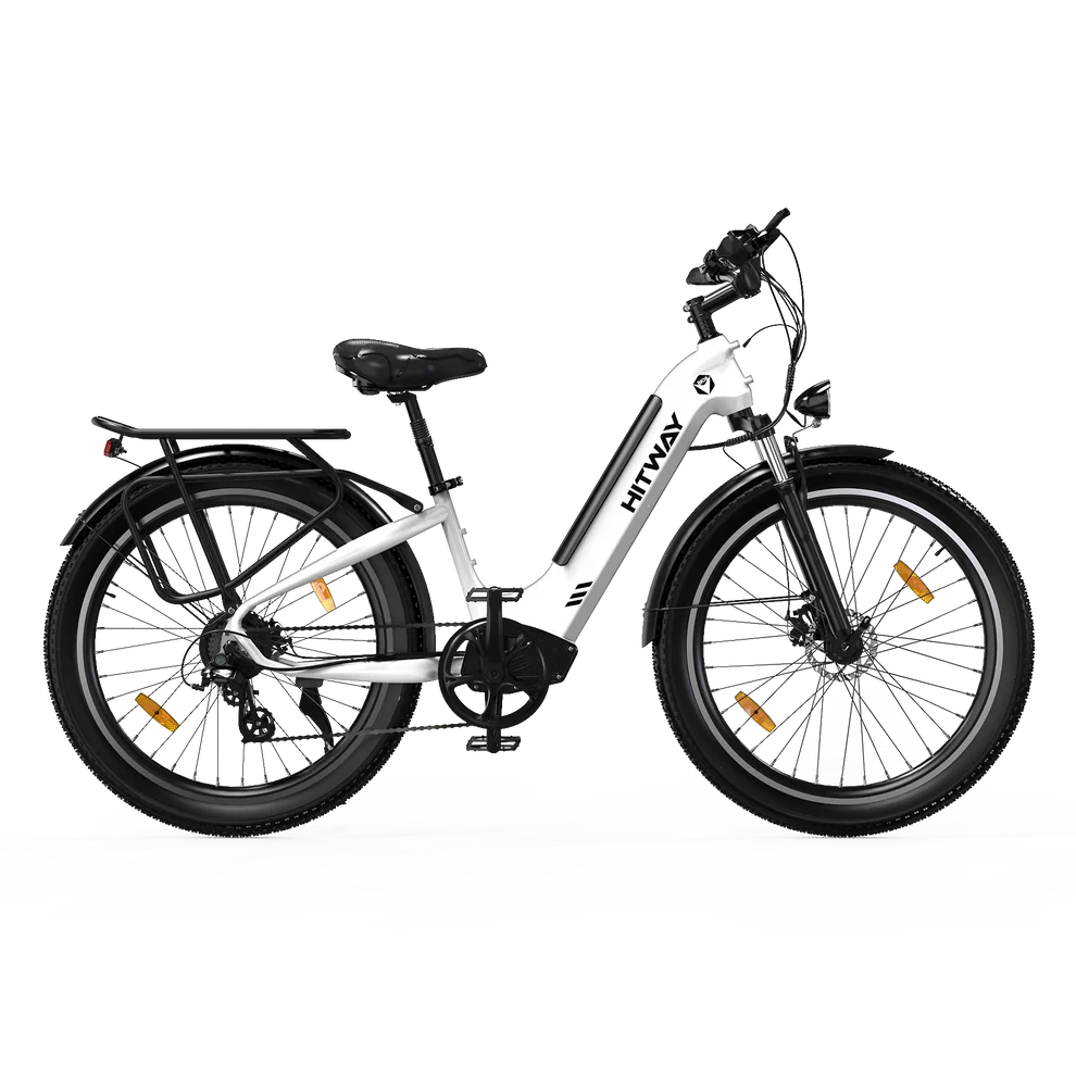 Hitway BK16 Elektrische Fiets 26 Inch 3.0 E-bike 48V 18Ah Wit AE-trading