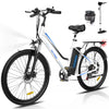 Hitway BK8 Elektrische fiets E-bike Wit 26 inch 250W 35V12Ah Shimano AE-trading