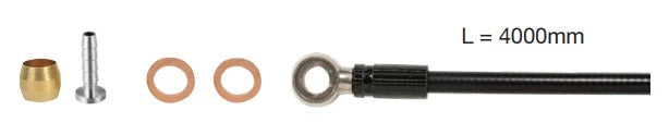 Elvedes hydro leiding 4m BH90 extra flex met banjo+parts - AE-trading
