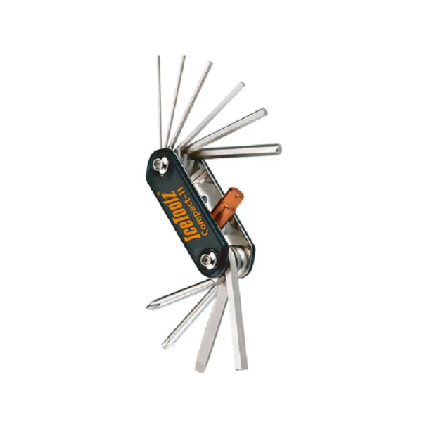 Icetoolz Multitool Amaze-11. Handige 11-delige gereedschap set. - Gleuf schroevendraaier - Kruiskop schroevendraaier -T25 Torx schroevendraaier - 1,5 / 2 / 2,5 / 3 / 4 / 5 / 6 / 8 mm inbussleutels Afmeting: 7 x 2.2 x 3,7 cm - AE-trading