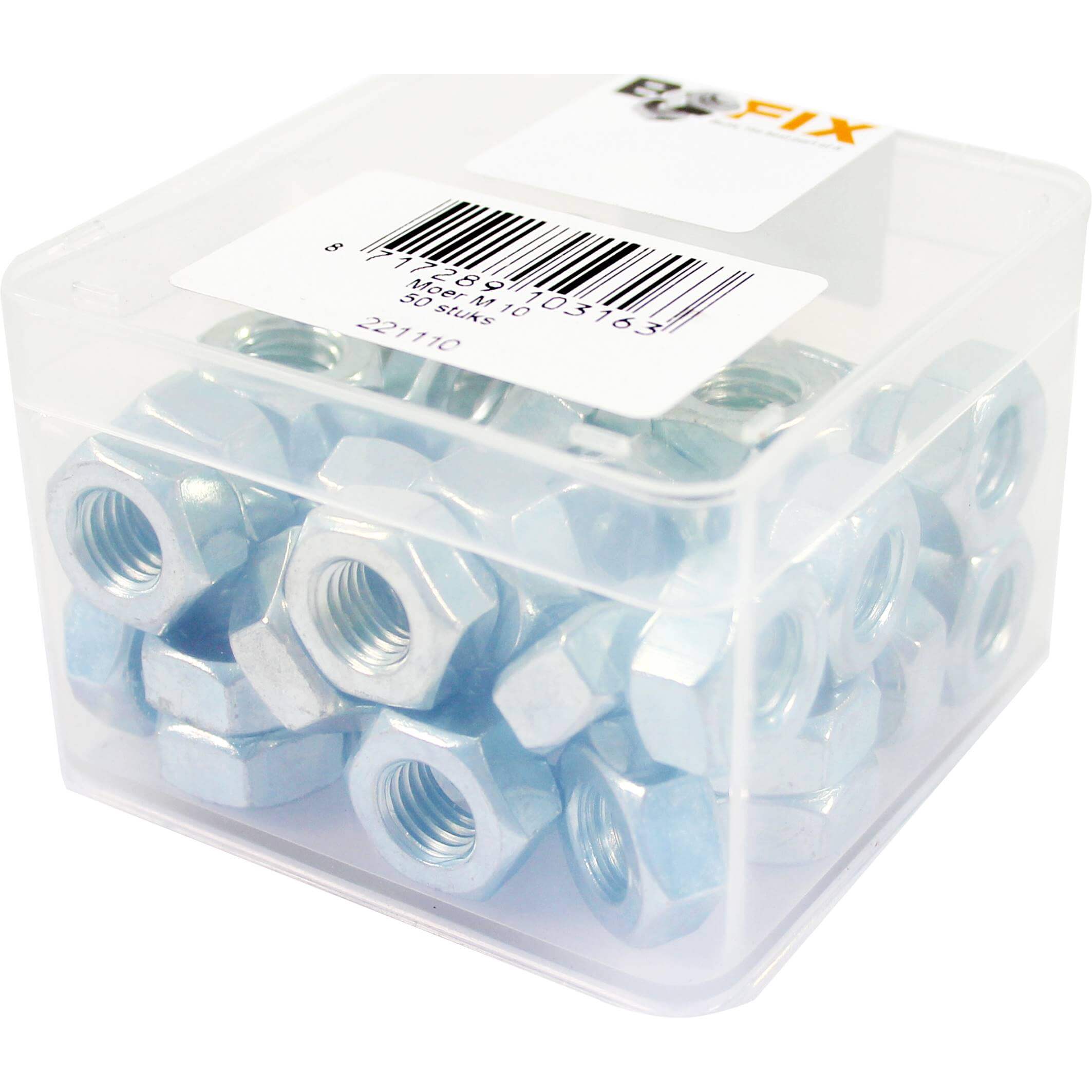 Bofix doos moer M10 (50 stuks) - AE-trading