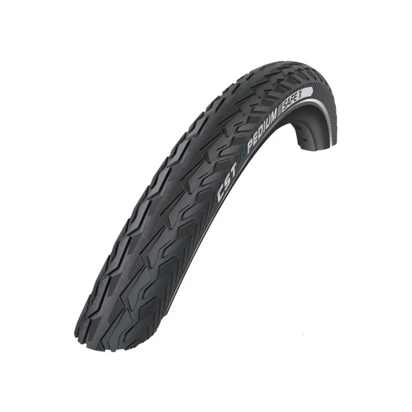 Buitenband: CST Xpedium safe(3mm anti-lek) Kleur: zwart met reflectie Maat: 28x1.75, 700x47C, ETRTO 47-622 - AE-trading
