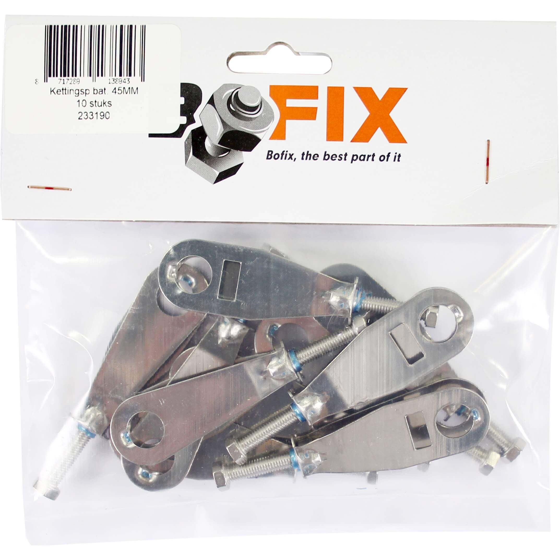Bofix doos ketting spanner bat RVS 45mm (10 stuks) - AE-trading
