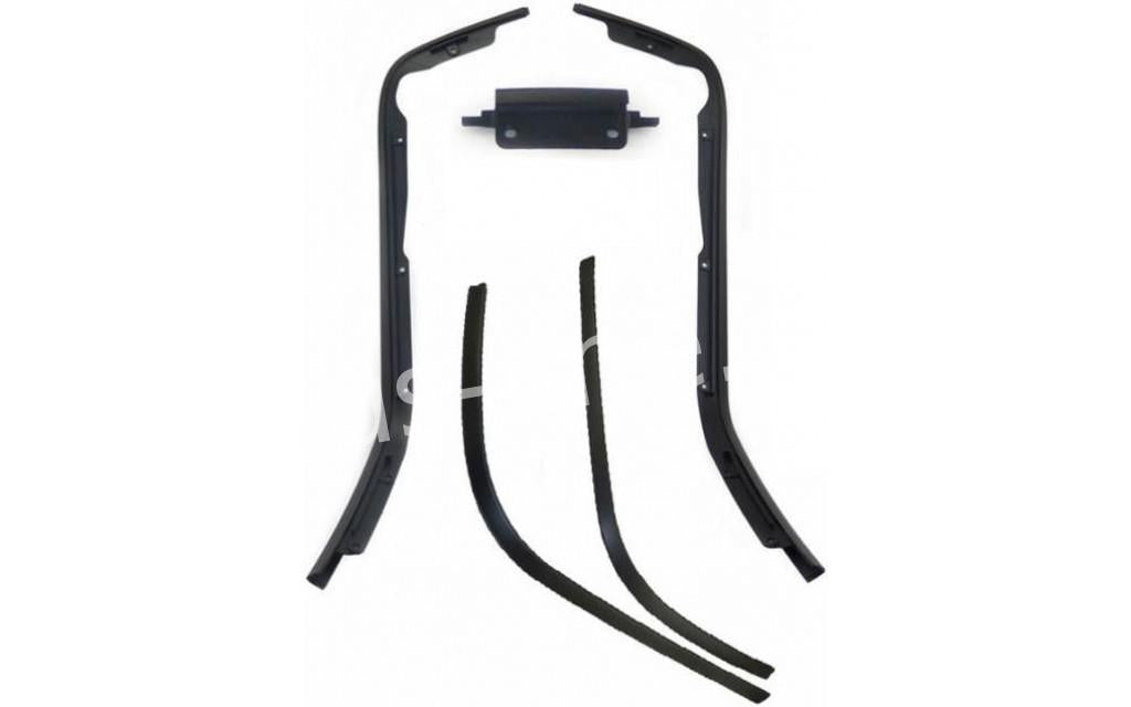 Sierlijst Set Aplus Passend Op Vespa Sprint/Primavera Glans Zwart 5 Delig - AE-trading