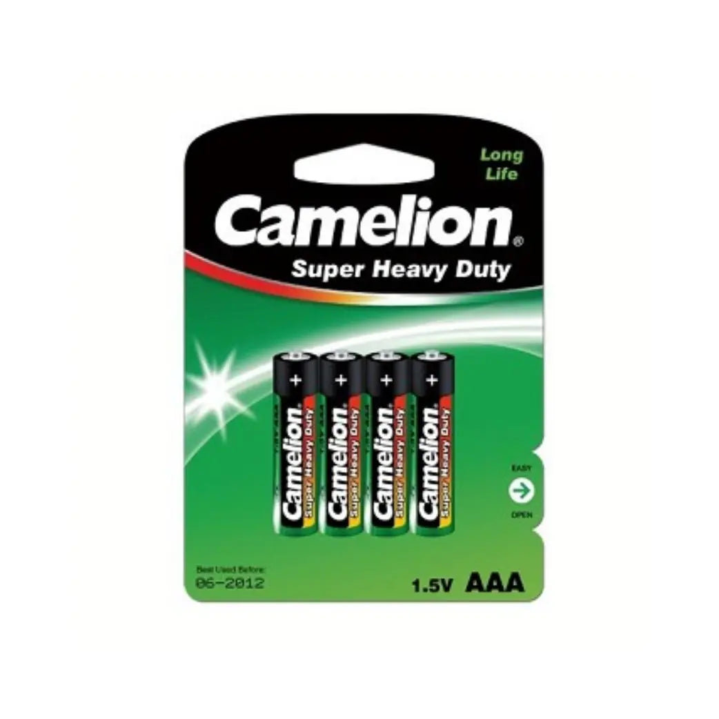 Camelion AAA Zink-Carbon Batterijen - 4 Stuks in Hangverpakking AE-trading