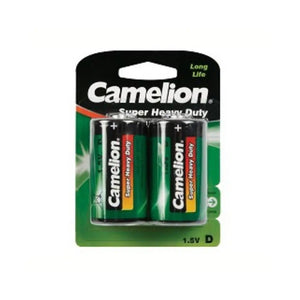 Camelion 1.5V D R20P Mono UM1 Batterijen (2-pack, Hangverpakking) AE-trading