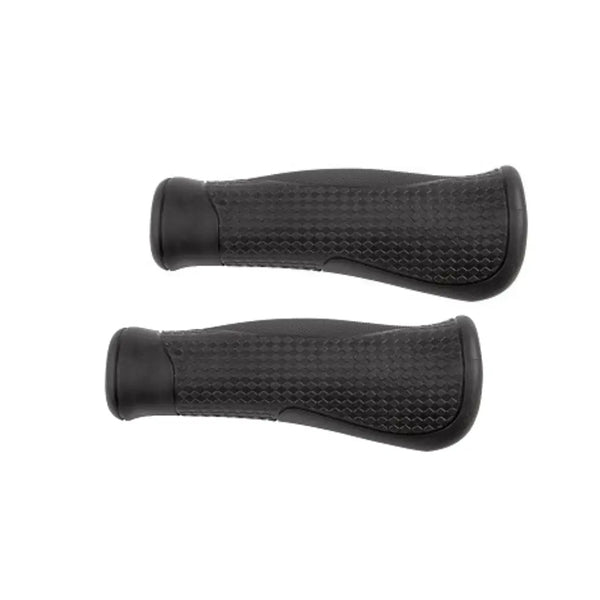 Handvatten zwart, anatomisch. Lengte: 130/130mm. per stel - AE-trading