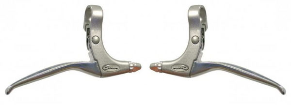 Saccon remhendel set voor rollerbrake en V-BRAKE, aluminium. zilver - AE-trading