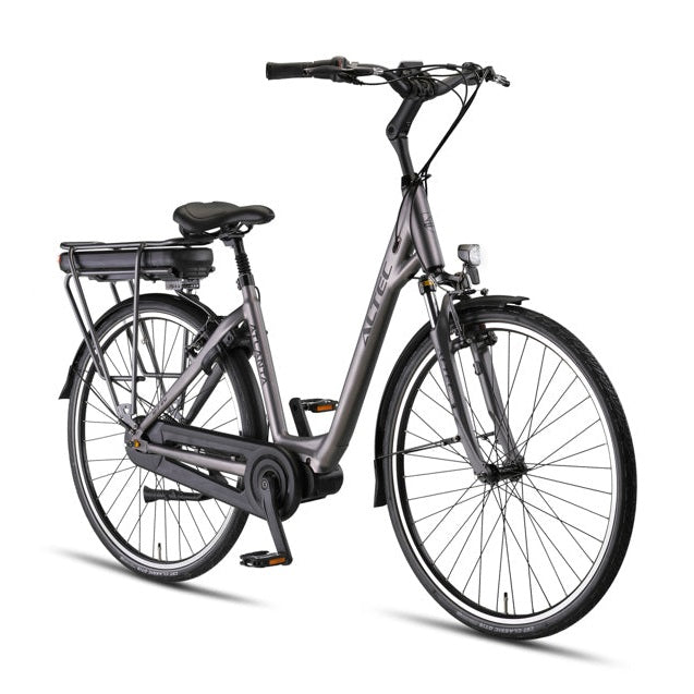 Altec Atlanta Elektrische Fiets 28 inch – 49 cm – 518Wh – Middenmotor 80Nm – Shimano Nexus 7 – Rijks Bruin – V-brakes – Elektrische Stadsfiets - AE-trading