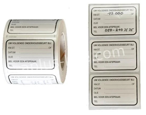 Controlestickers 1850 Stuks - AE-trading