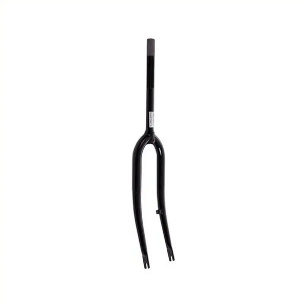 Voorvork 28 inch voor Transport fietsen, mat zwart met remnok. 1 1/8 inch, vorkbuis lengte 300mm. Schroefdraadlengte 50mm. - AE-trading