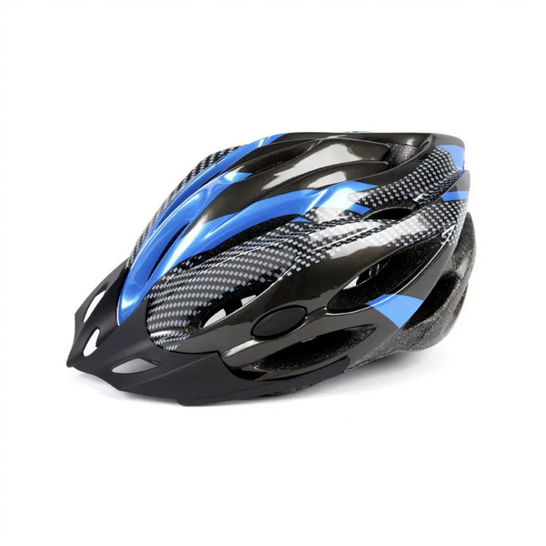 Helm Mirage 58-62cm (L/XL) carbon zwart-blauw verstelbaar - AE-trading