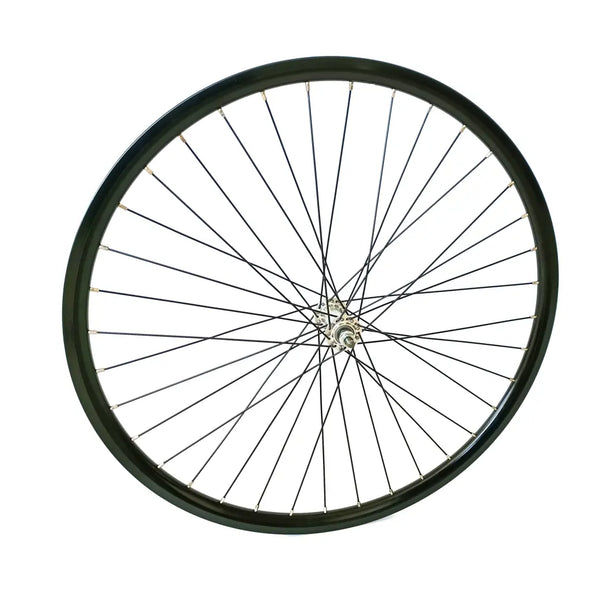 Voorwiel 28x1 5/8x1 3/8 Aluminium naaf en Rodi velg, zwarte spaak 13 - AE-trading