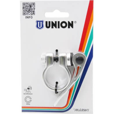 Union zadelpenklem met snelspanner 28.6 zilver - AE-trading