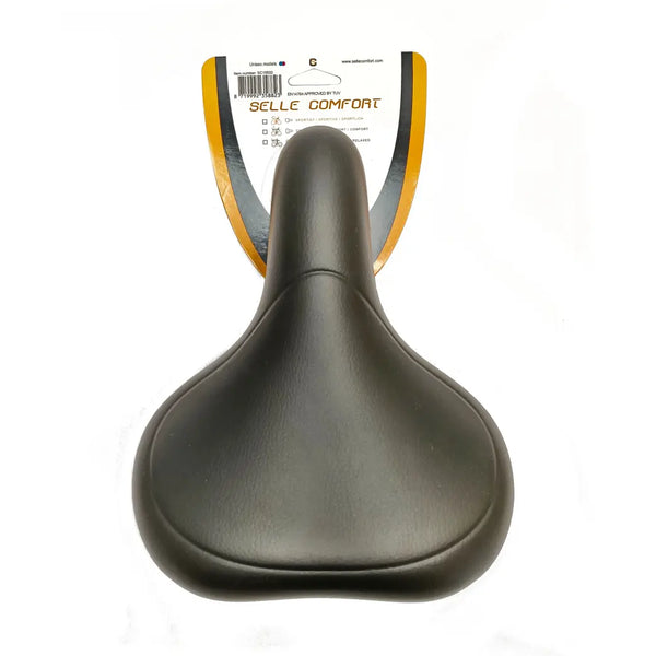 Selle Comfort zadel E-bike met handgreep zwart soft, zonder strop (hangverpakking) - AE-trading