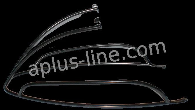 Achtervalbeugel Aplus Passend Op Vespa Primavera / Sprint Glans Zwart - AE-trading