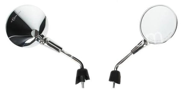 Spiegelset Aplus Passend Op Vespa Primavera / Gts (M8) Chroom (Kort) - AE-trading