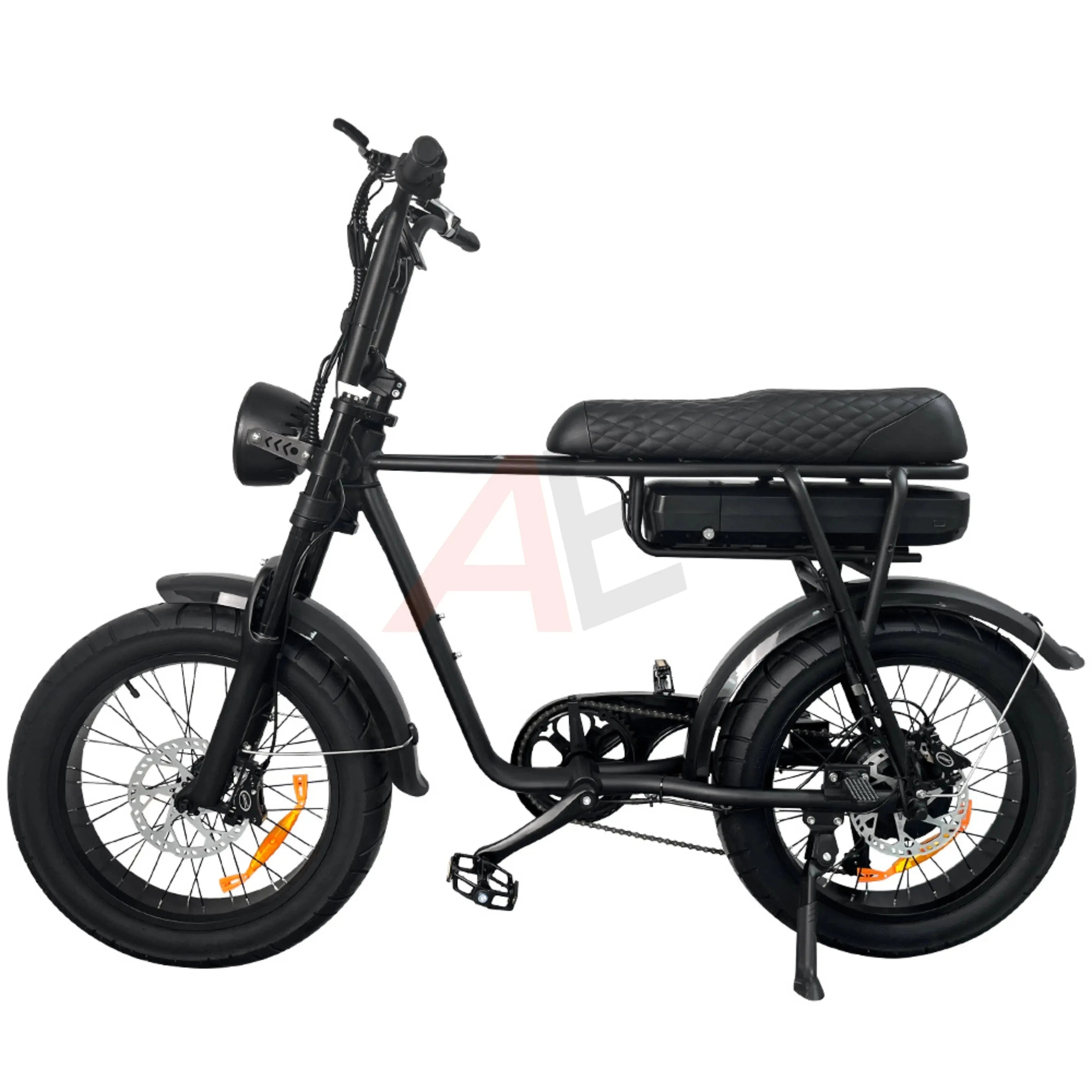 EB2 fatbike zwart met hydraulische remmen en alarm AE-trading