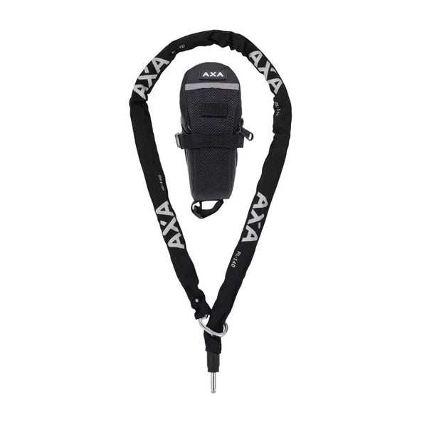 Axa RLC 140 insteekketting voor AXA Defender, Solid Plus en Victory ringslot. incl opbergtas. lengte 140 cm schakels 5.5mm. Diameter plug-in pin 10mm (hangverpakking) - AE-trading