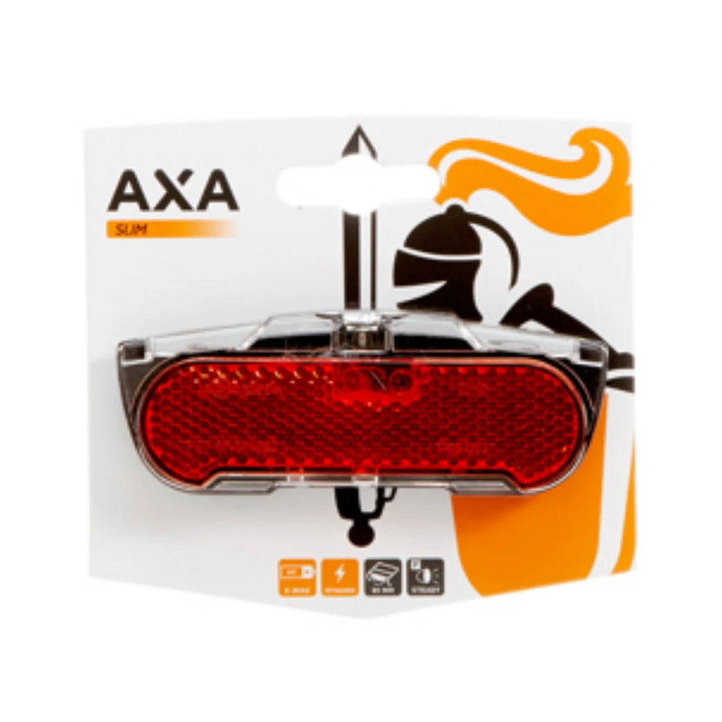 Axa Slim LED Achterlicht voor E-bike met 80mm Montage en Parkeerlichtfunctie (Hangverpakking) - AE-trading