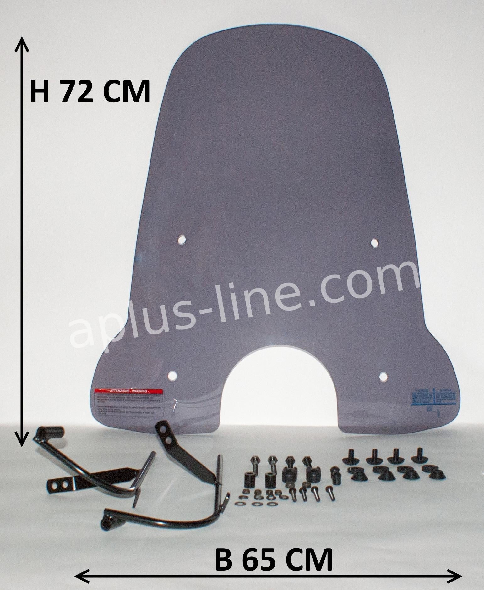 Windscherm Aplus Passend Op Sym Fiddle Ii Smoke - AE-trading