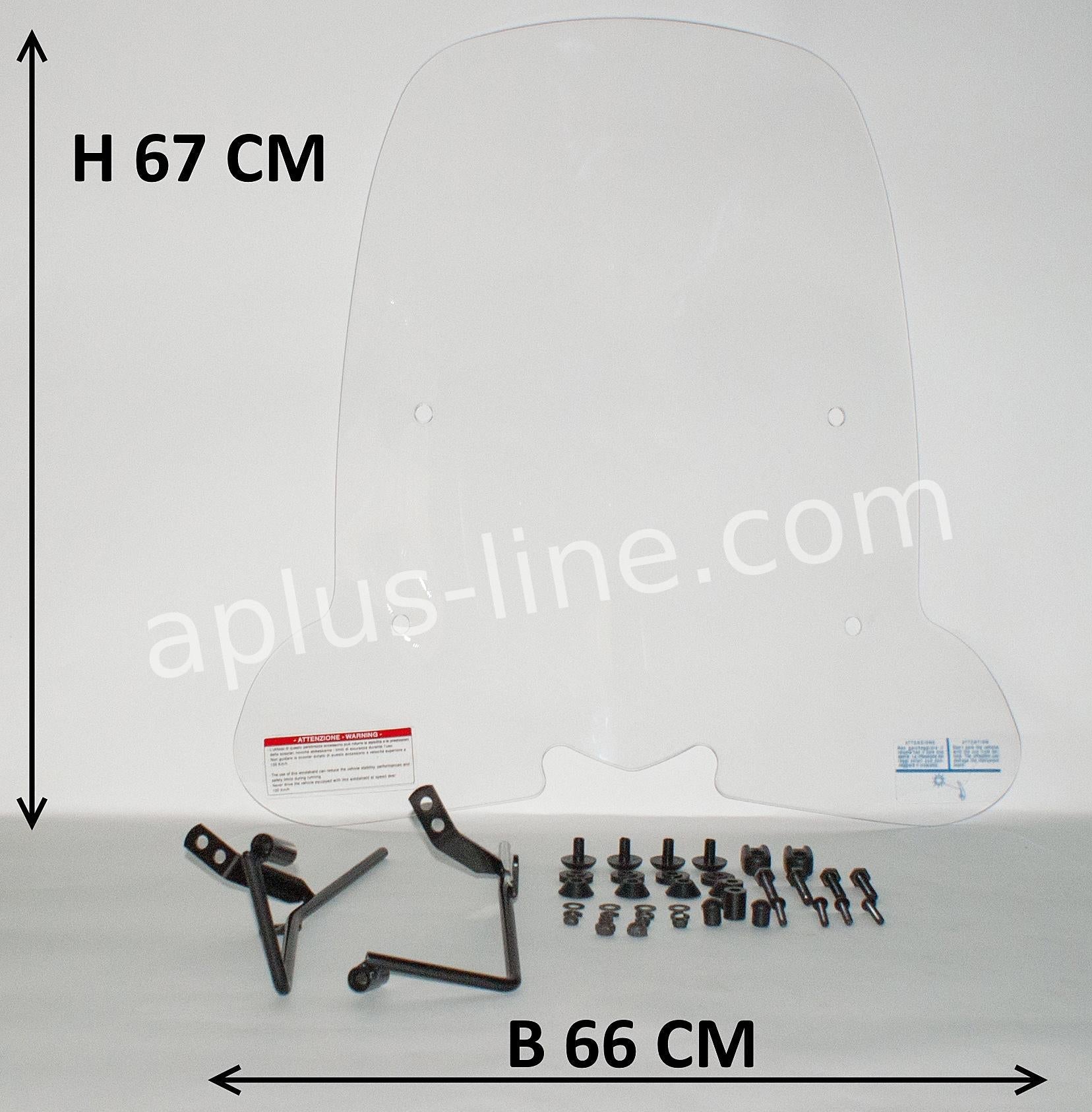 Windscherm Aplus Passend Op Sym Orbit/Orbit Ii/Xpro - AE-trading