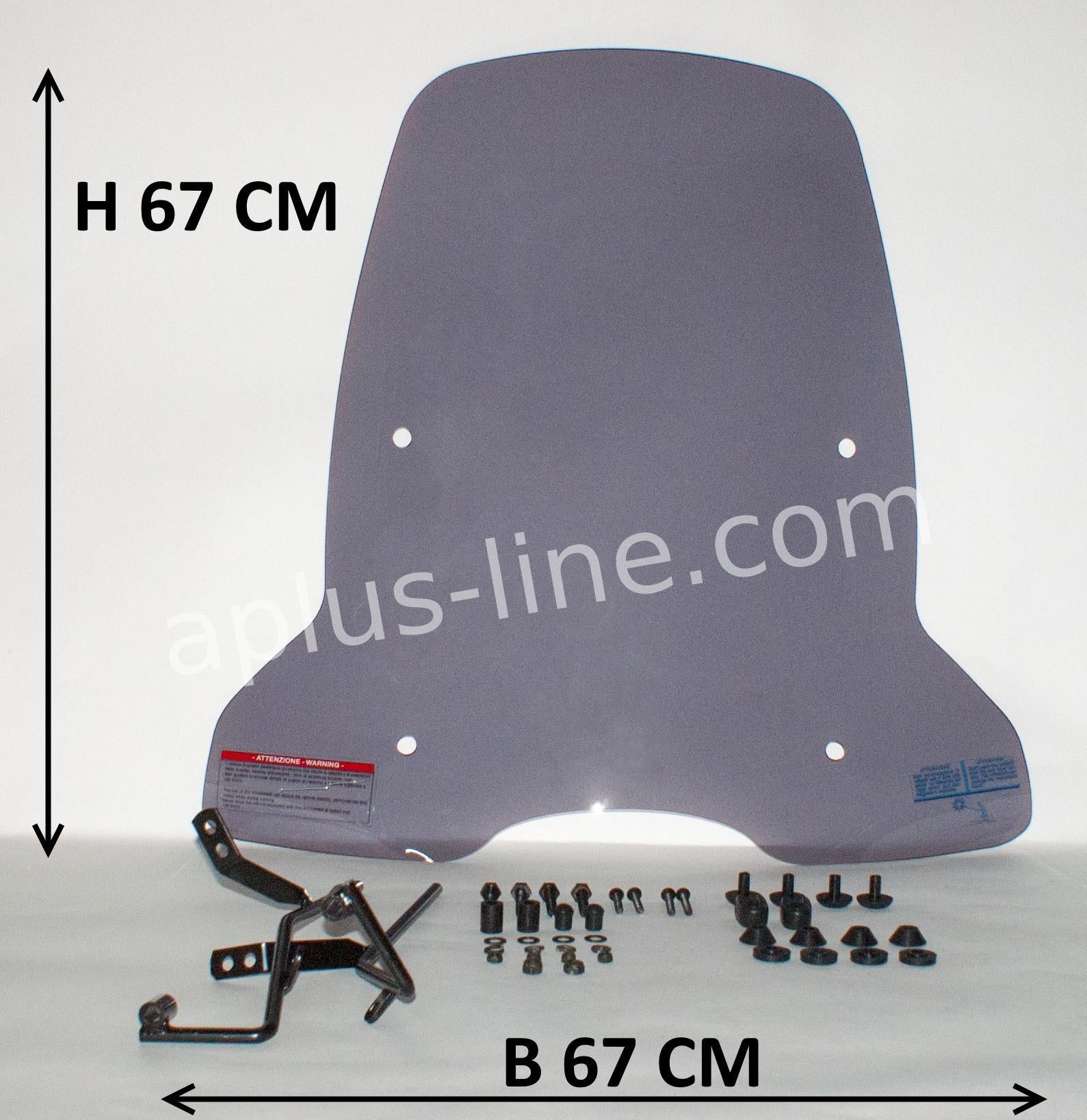 Windscherm Aplus Passend Op Kymco Agility Smoke - AE-trading