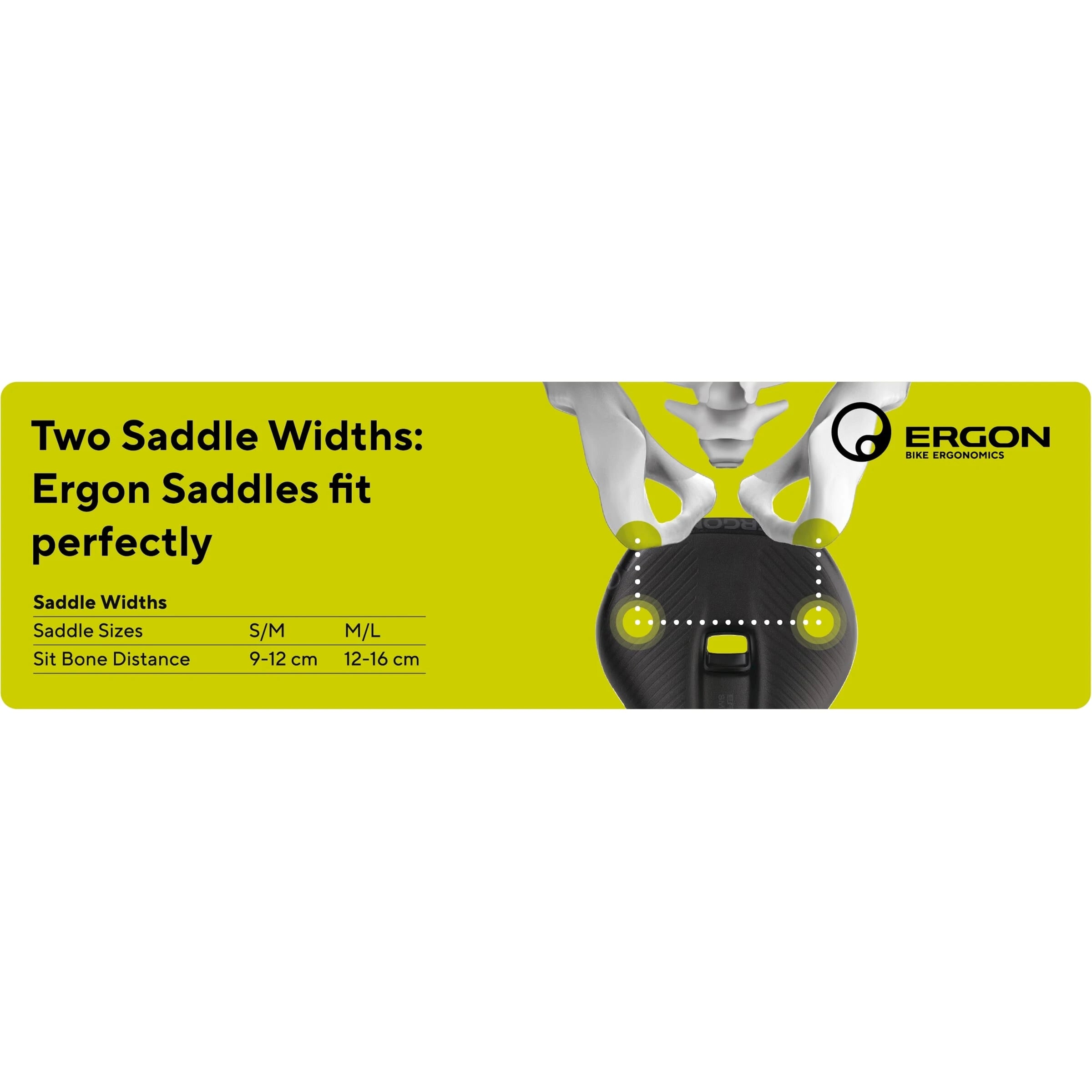 Ergon Haak met infobord zadelbreedte - AE-trading