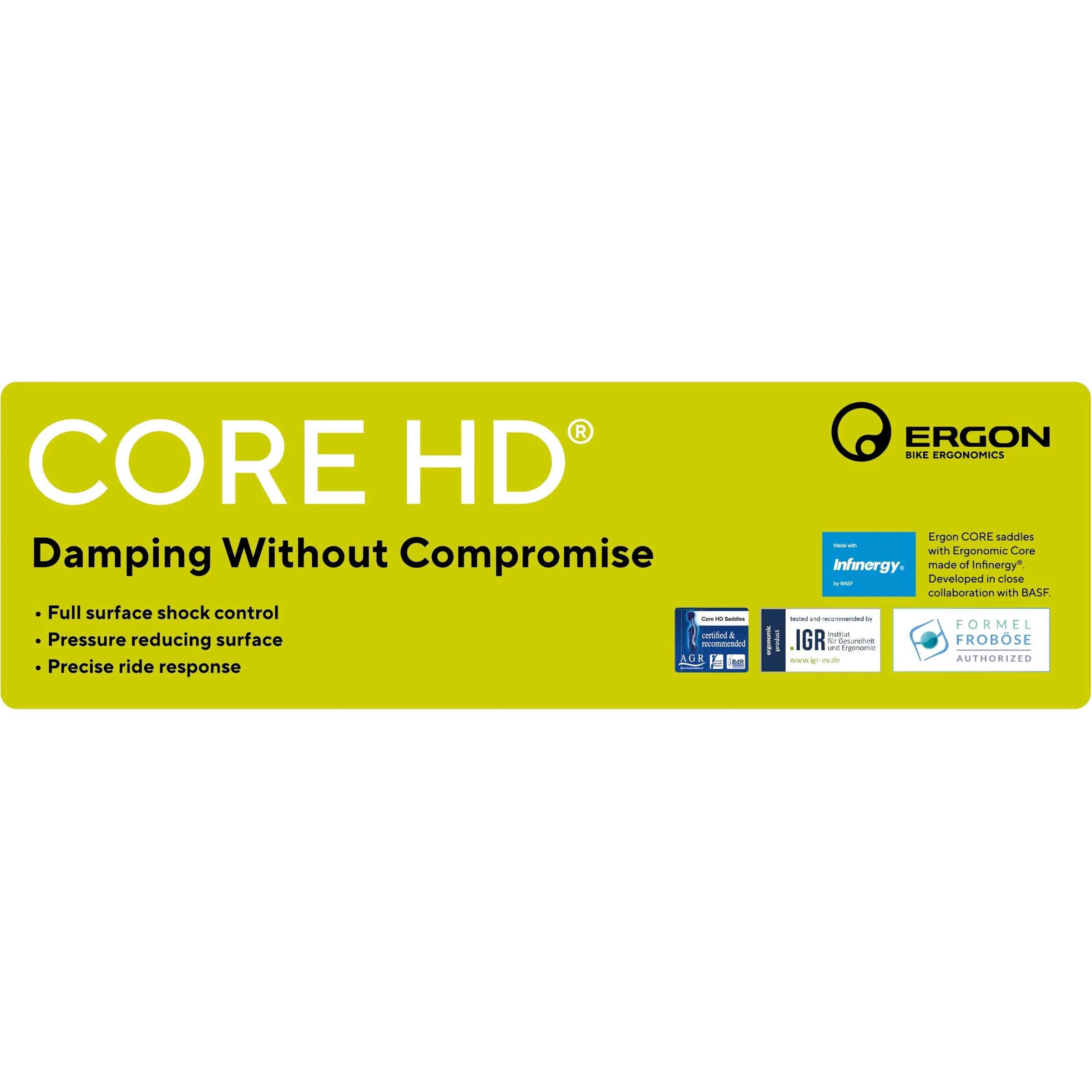 Ergon Haak met infobord zadels CoreHD - AE-trading