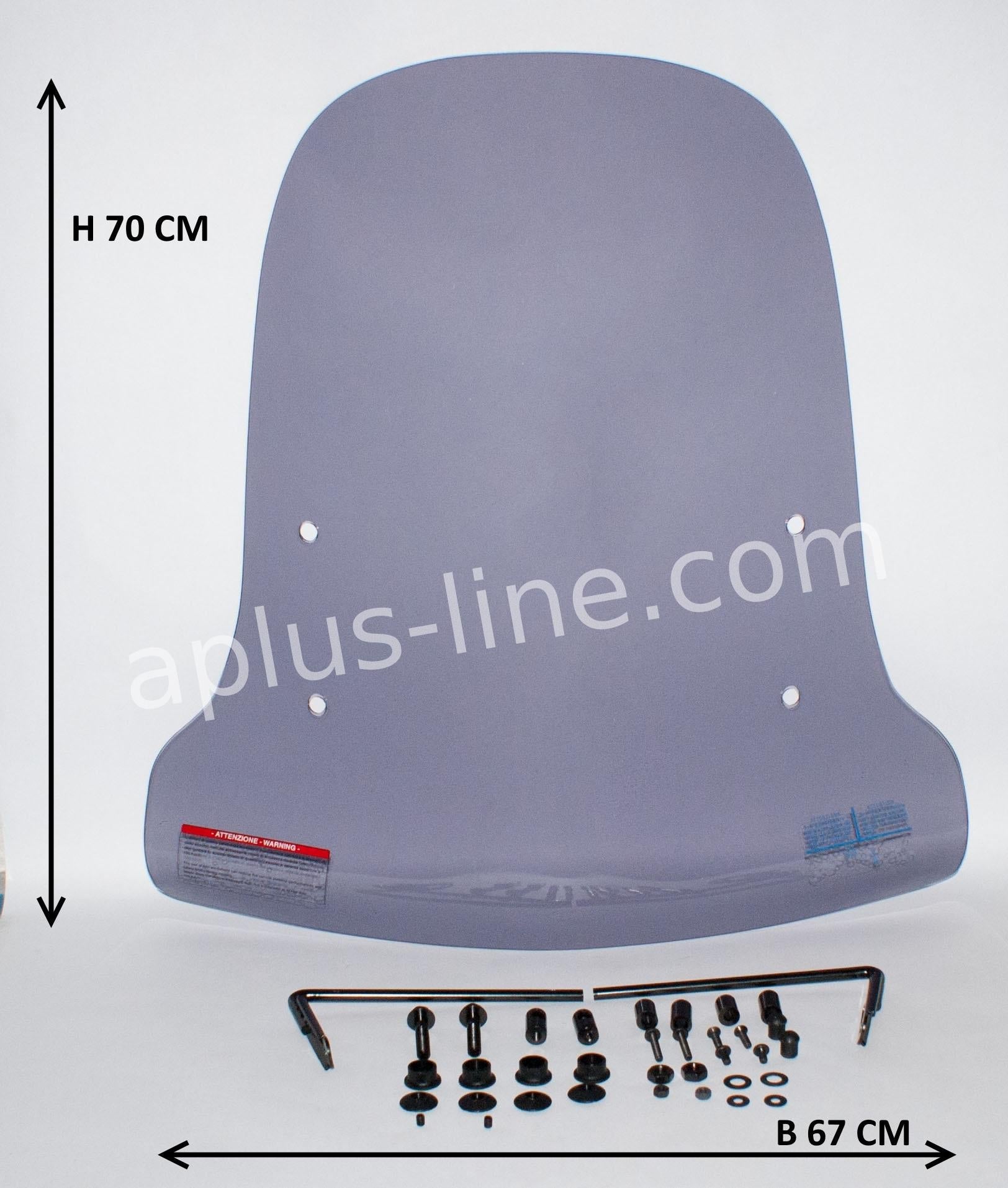 Windscherm Aplus Speedy / Vici / Goccia Smoke - AE-trading