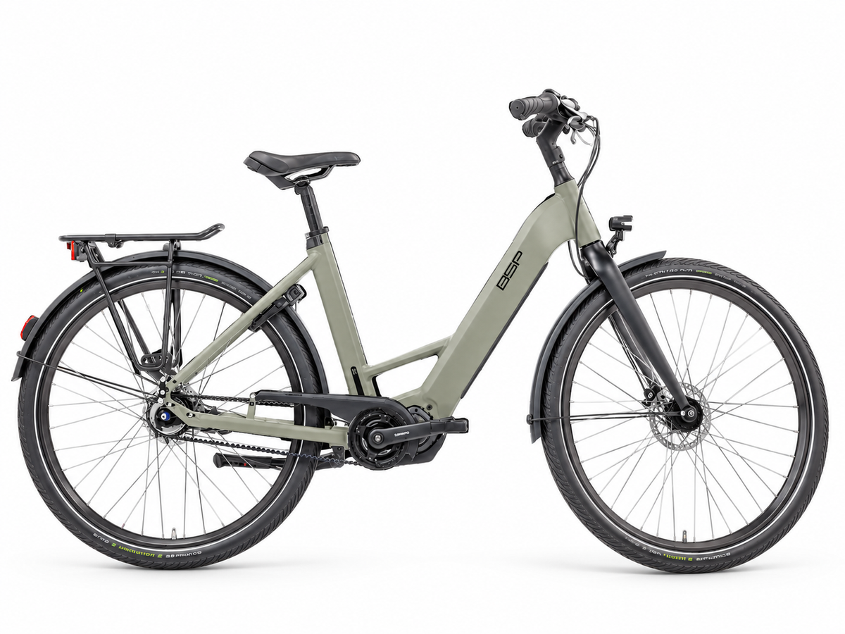 BSP Cenno - Elektrische Fiets - Lage Instap - Muted Green - 508Wh - 42 cm