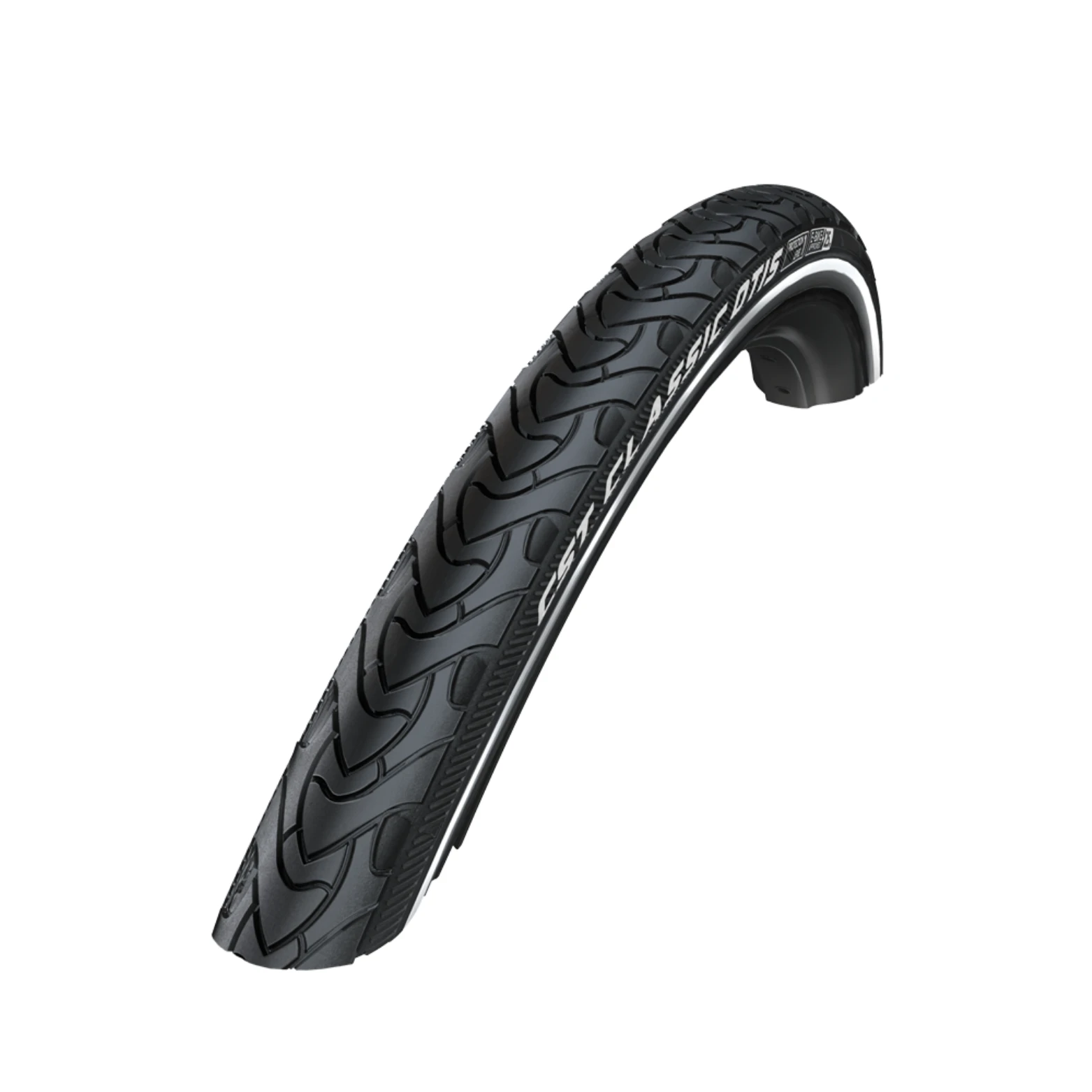 Buitenband: CST Classic Otis (3 mm antilek laag) Kleur: zwart met zijreflectie Maat: 26x1.75, ETRTO 47-559 - AE-trading