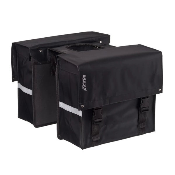 Bagoo Tas M dubbel zwart afmeting: (2x) 36x32x15cm. totaal inhoud 34L - AE-trading