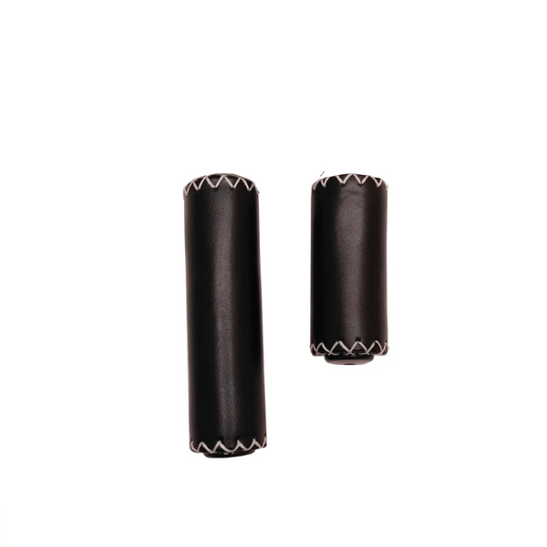 FALKX Black Coffee KL lederen handvatten, zwart. Lengte: 85/125mm (hangverpakking) - AE-trading