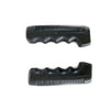 FALKX Zwarte Fietshandvatten Set, 105/105mm, Duurzaam PVC (Werkplaatsverpakking) AE-trading