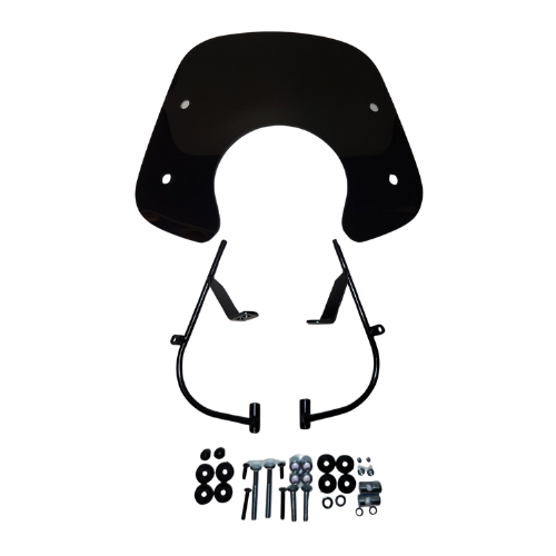 Windscherm Aplus Passend Op Fiddle Ii Laag Mat Zwart - AE-trading