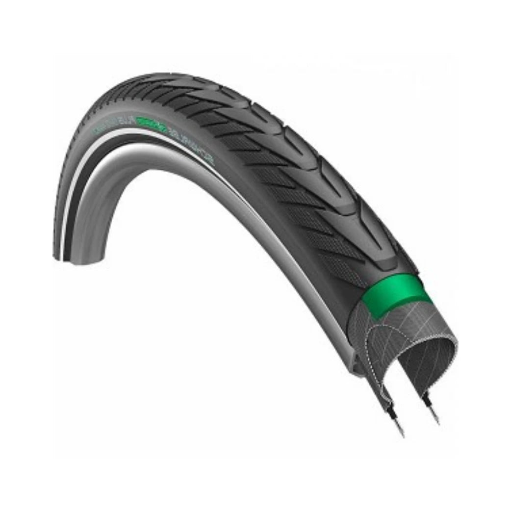 Buitenband: Schwalbe Energizer Plus (Greenguard 3mm anti-lek) HS492
Kleur: Zwart met reflectie
Maat: 28x1.75, 700x47C ETRTO 47-622 AE-trading