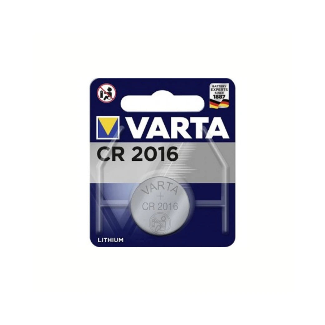 Varta Lithium knoopcel CR2016 3V batterij, per stuk in blister. (hangverpakking) AE-trading