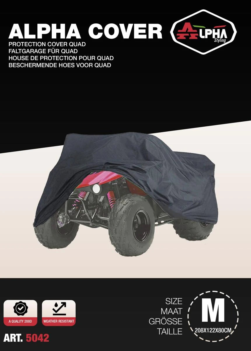 Hoes Alpha Cover Atv/Quad 208 X122 X80 Cm A Kwaliteit (200 D) - AE-trading