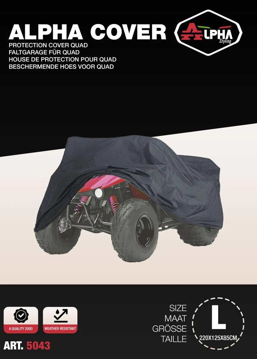 Hoes Alpha Cover Atv/Quad 220 X125 X85 Cm A Kwaliteit (200 D) - AE-trading