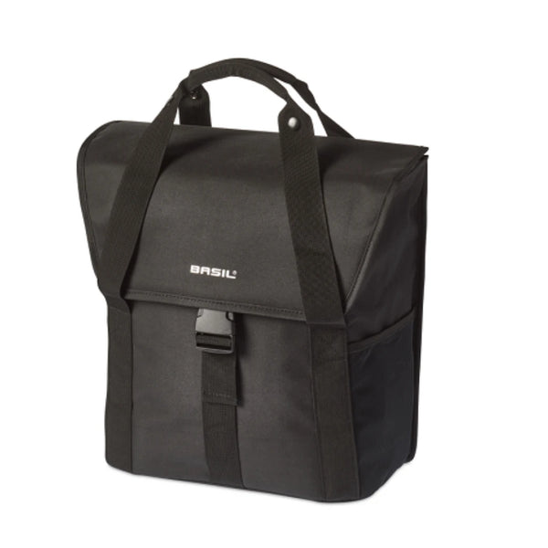 Basil Go enkele fietstas, zwart 33 cm x 16 cm x 38 cm. 16L - AE-trading