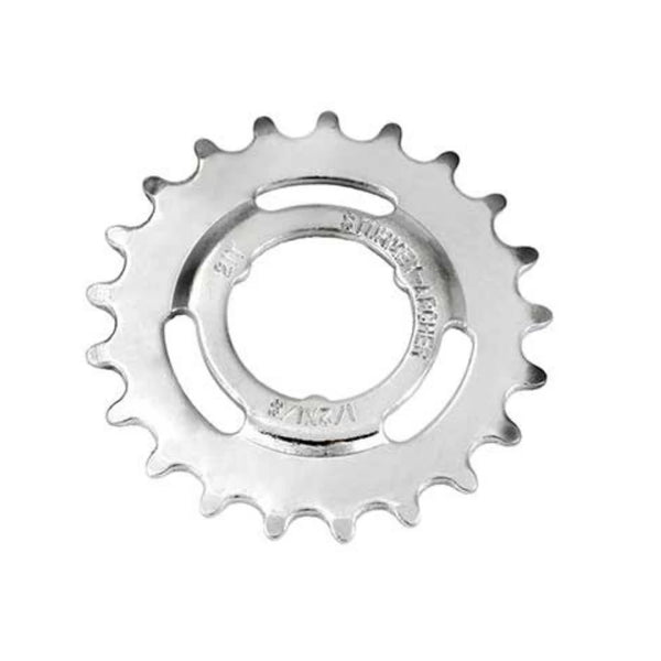 Sturmey Archer Tandwiel 18 1/8" opsteek doorgezet zilver - AE-trading