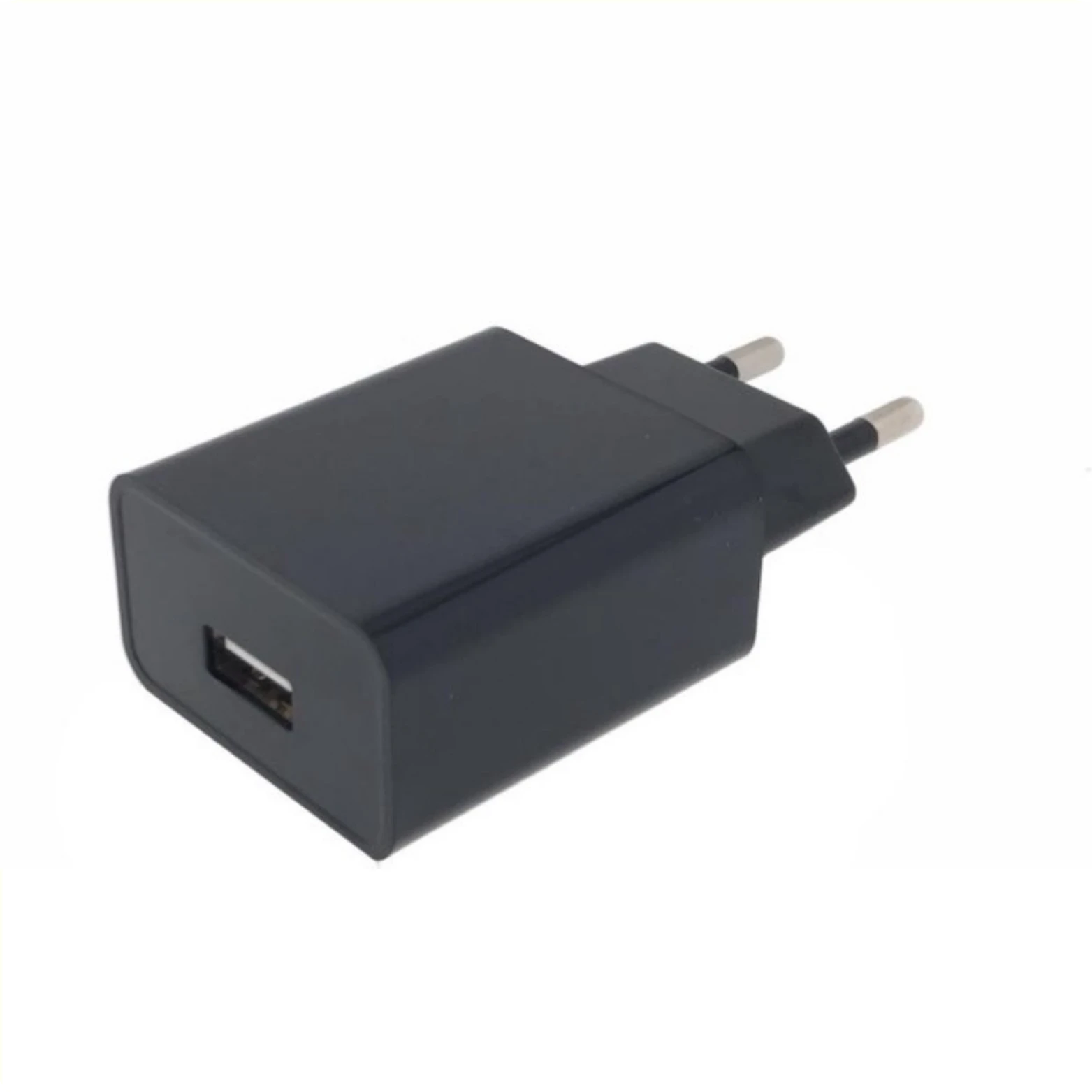 Universele 2A USB-oplader zwart met hangverpakking AE-trading