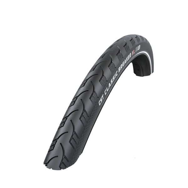 Buitenband: CST Classic Breaker XL (3mm anti-lek level 5) Kleur: Zwart met zij reflectie Maat: 28x1 1/2, 700x38b, ETRTO 40-635 - AE-trading