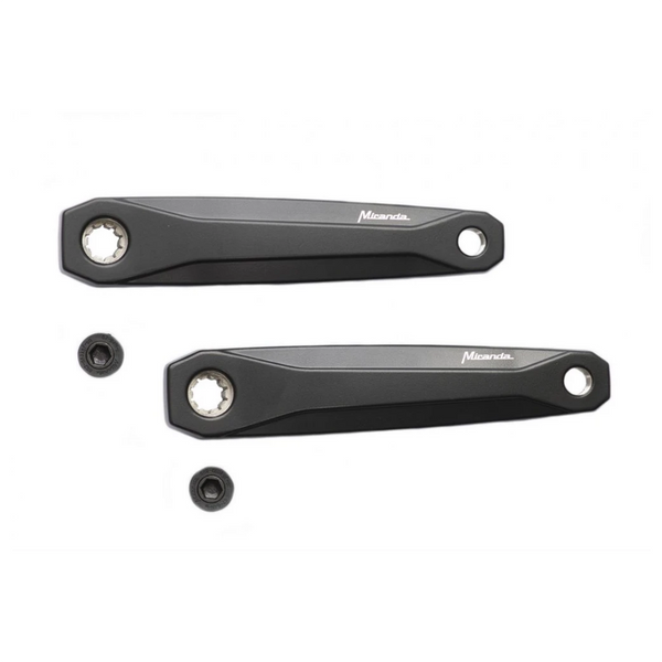 Miranda Lambda crank Bosch GEN 3, Offset. cranklengte 170mm, met bout+ringen L+R, zwart - AE-trading