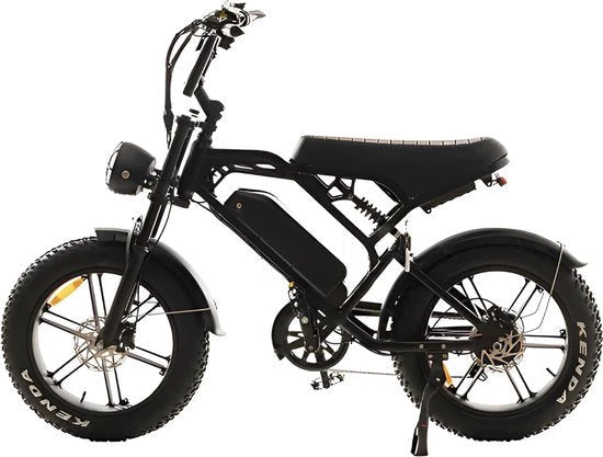 V20 Pro Fatbike Zwart 2024 Hydraulische remmen AE-trading