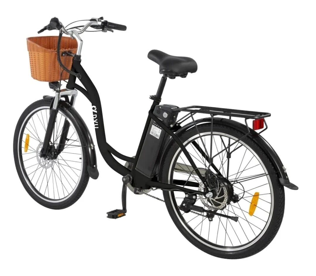 Dyu C6 - Elektrische Fiets Zwart- 26 Inch 250W 12.5Ah E-Bike Fatbike